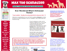 Tablet Screenshot of max-the-schnauzer.com